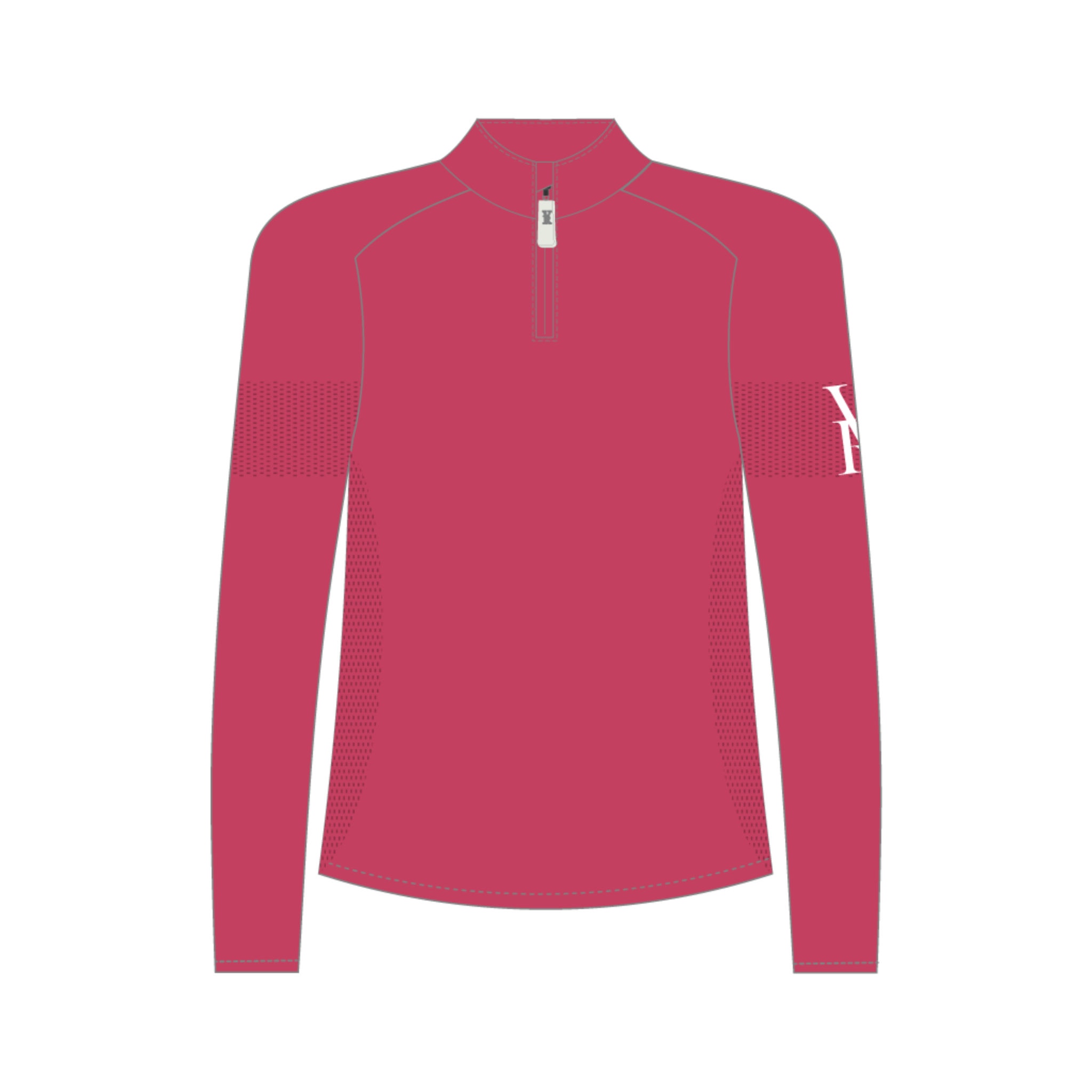 Seamless Quarter-Zip | Raspberry