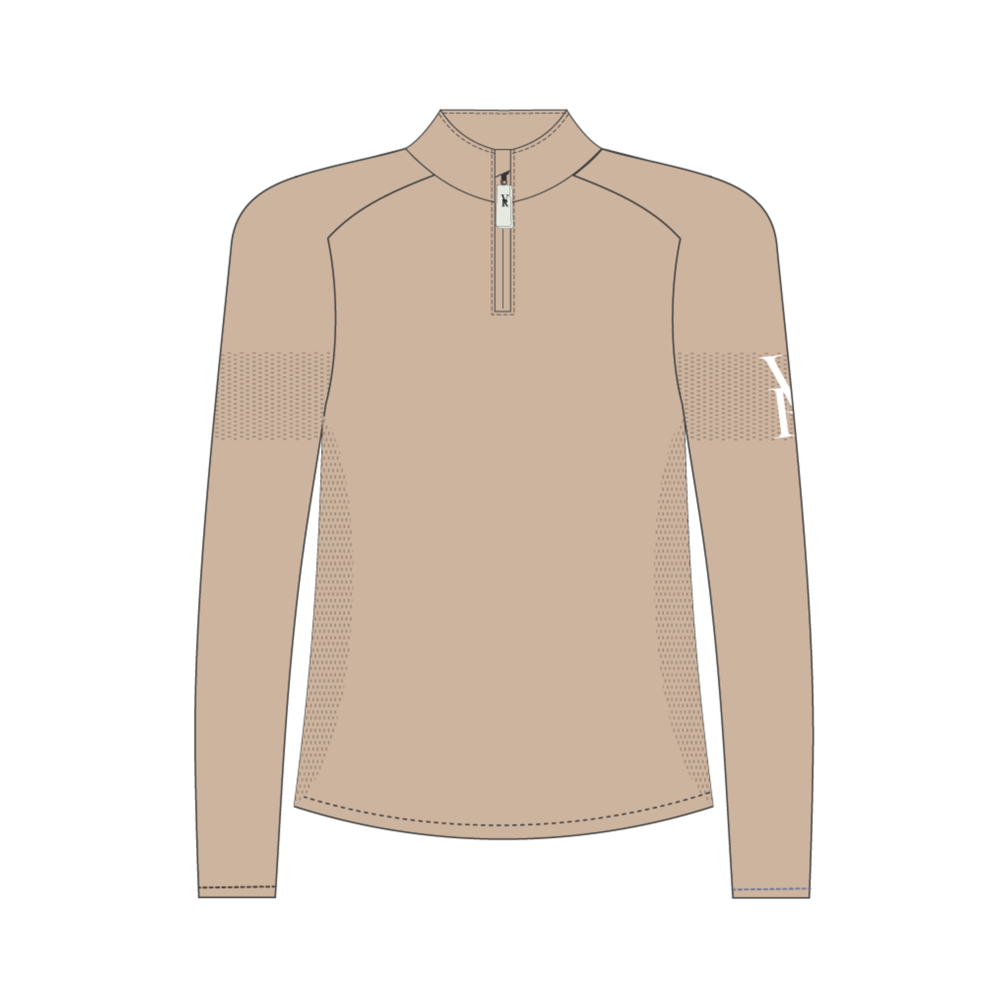 Seamless Quarter-Zip | Toasted Almond