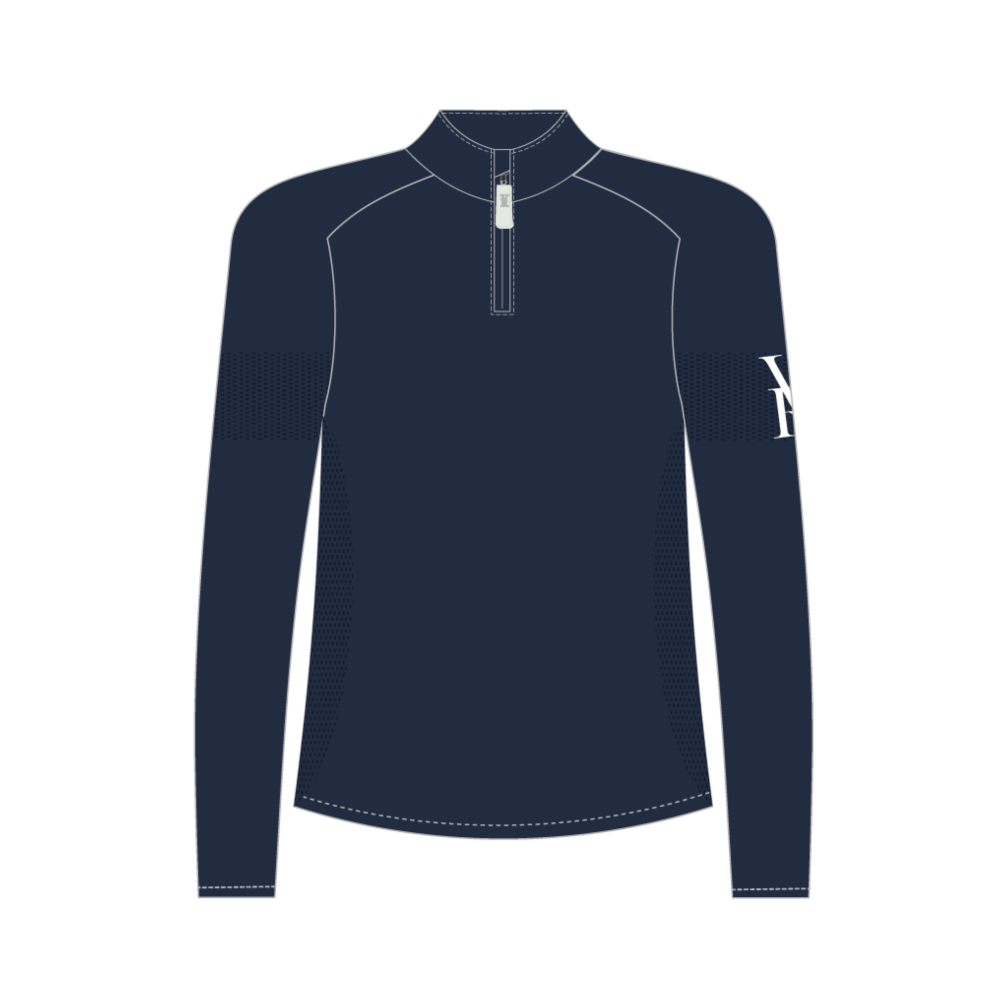 Seamless Quarter-Zip | Pageant Blue