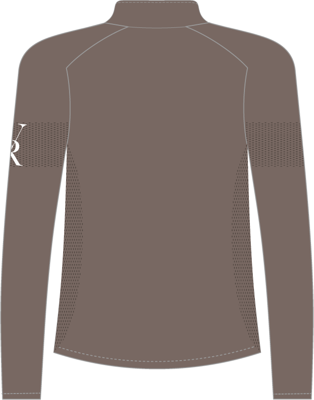 Seamless Quarter-Zip | Deep Taupe