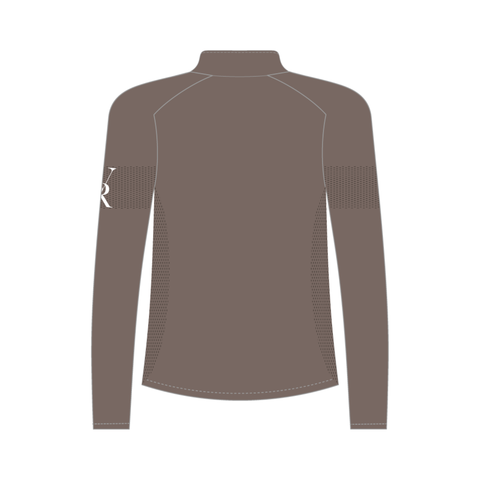 Seamless Quarter-Zip | Deep Taupe